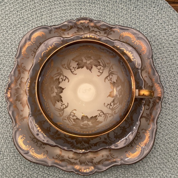 Vintage Alka Bavaria 3 piece set, Teacup, Saucer, and Plate - Picture 2 of 15